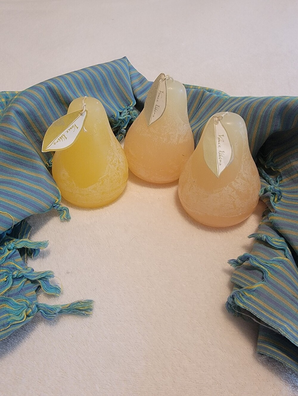 Vance Kitira Thailand Pear Shaped Candles Set of 3